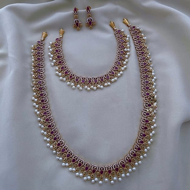 Vintage Vibe Moti Necklace Set