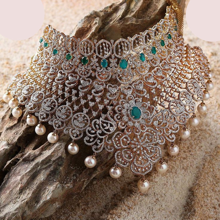 American Diamond Unique Jewellery Sets