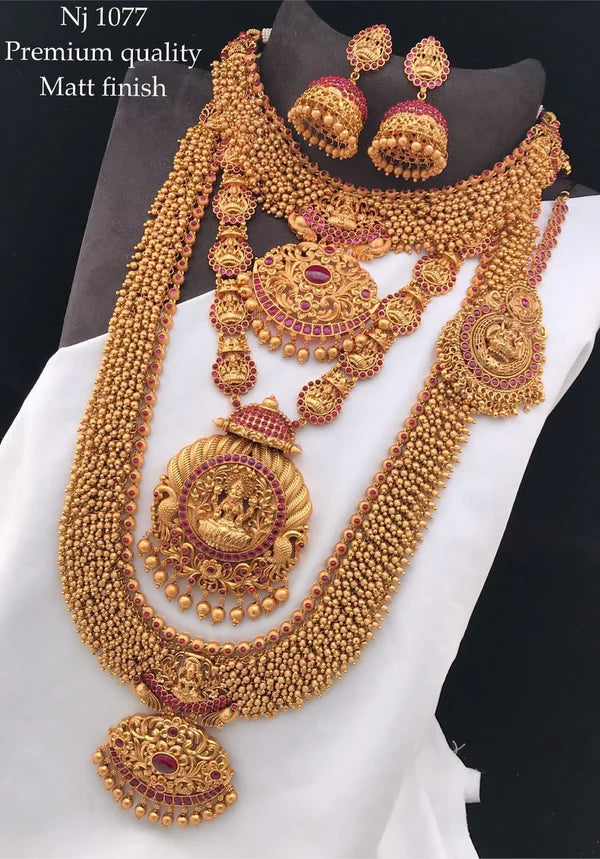 Temple Jewellery Combo Set