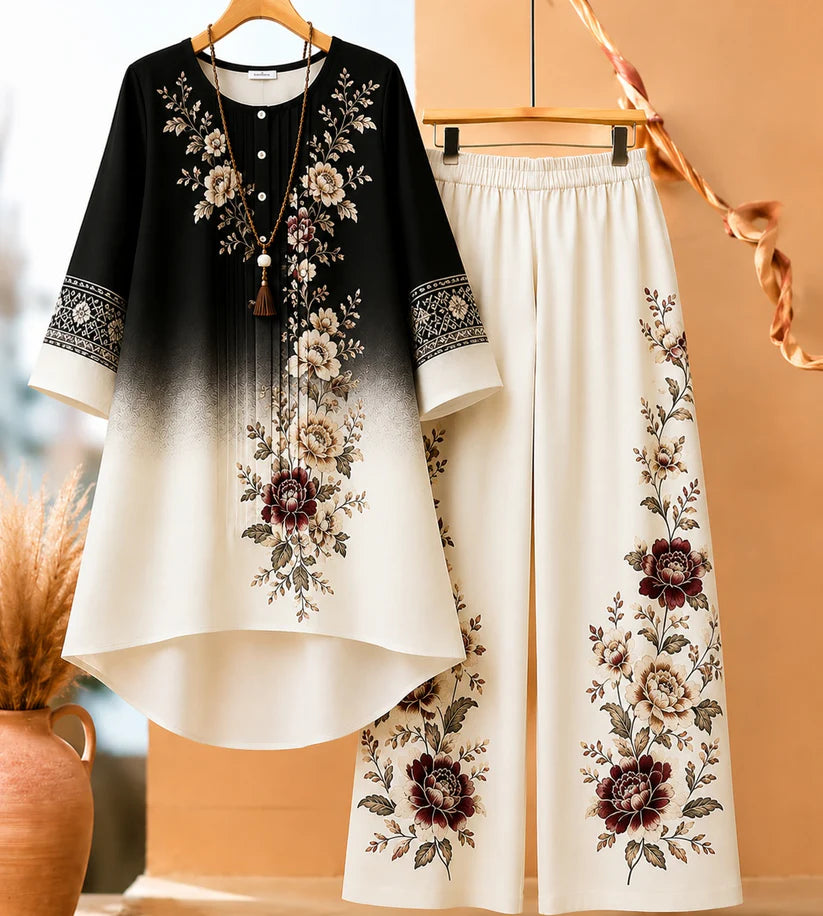 πΈ Elegant Floral Ombre Co-Ord Set