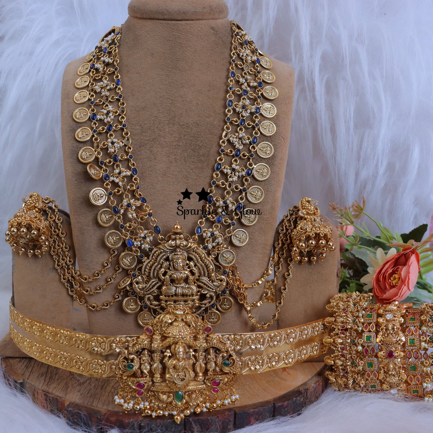 Jewelry Combo Stone American Diamond Bridal sets Get Free Gift Above