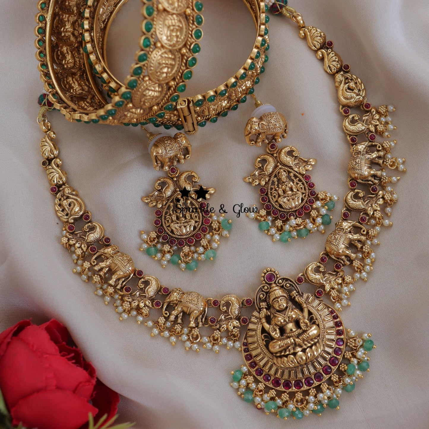 Exquisite Combo Jadau Kundan Pearl Choker Necklace