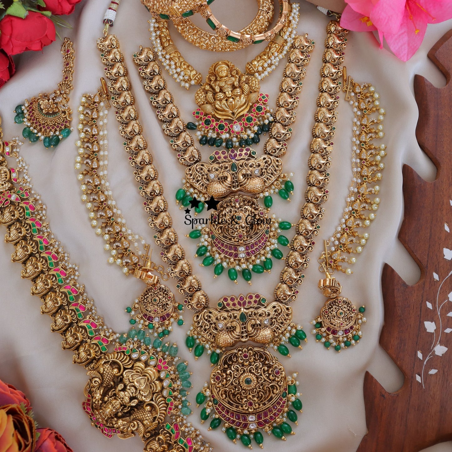 Exquisite Combo Jadau Kundan Pearl Choker Necklace