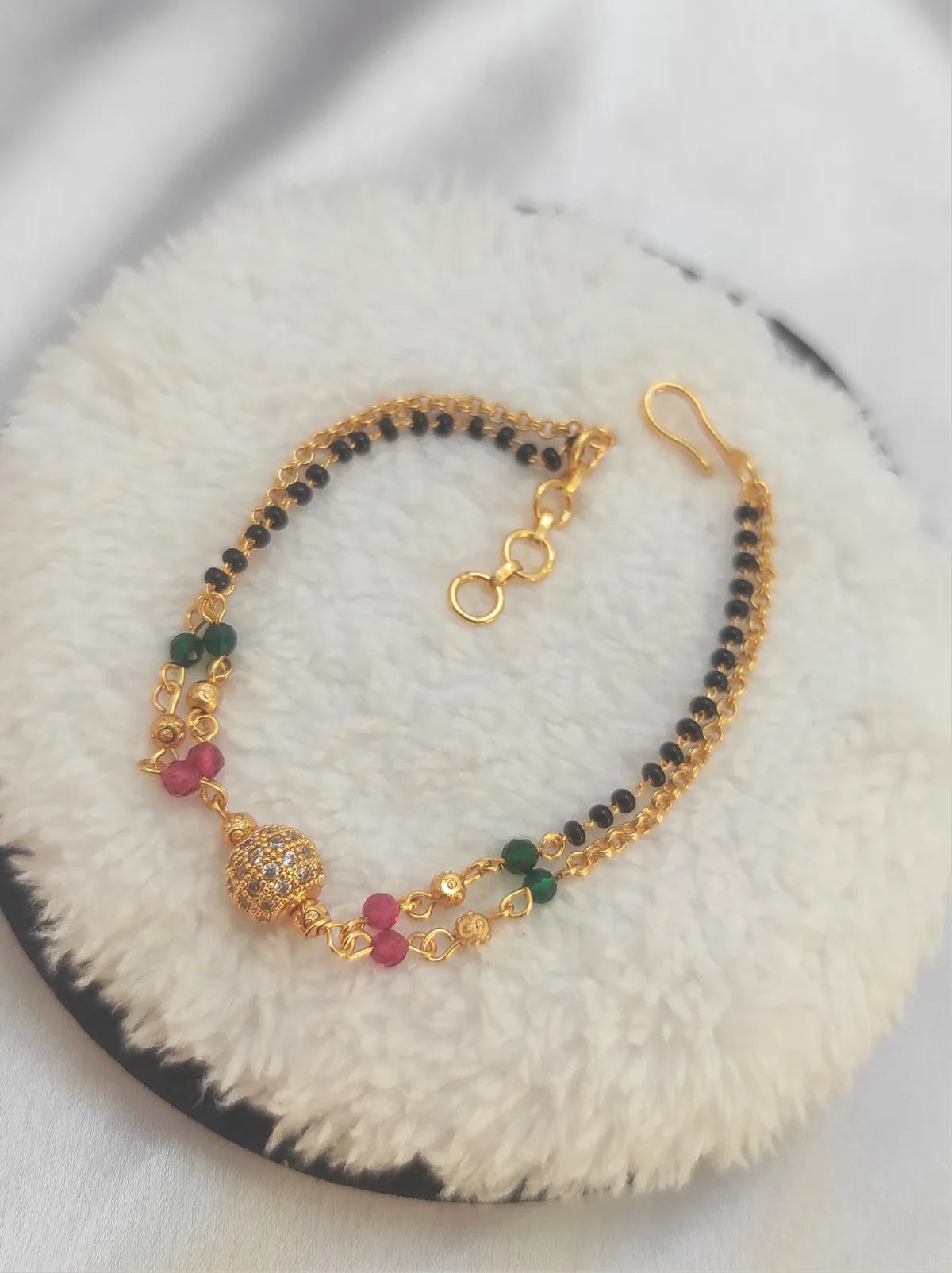 Buy 1 Get 1 Free Combo Set Double Layer Mangalsutra And Braclate