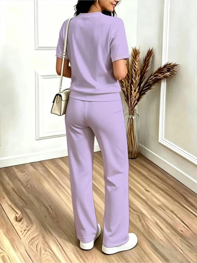Airport Look Luxe 2-Piece Women’s Pantsuit Set