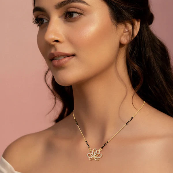 Buy 1 Get 1 Free Aahana Gold Plated Mangalsutra