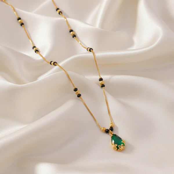 Buy 1 Get 1 Free Yuvika Gold Plated Mangalsutra
