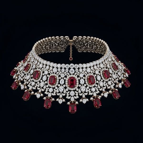 Amareican Dimond Bridal Jewellery Set