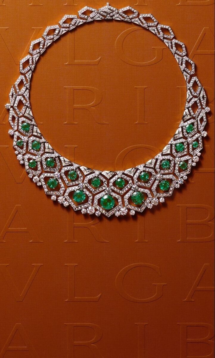 Green Victorian AD Floral Bridal Set with Necklaces