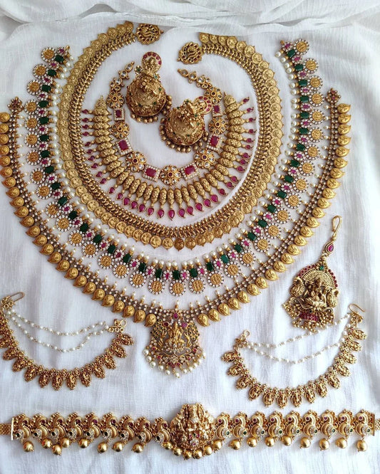 Beautiful Bridal Combo Jewellery Set By The Posh Jewellery!