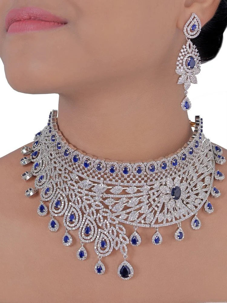 American Diamond Jewellery, Size: Choker