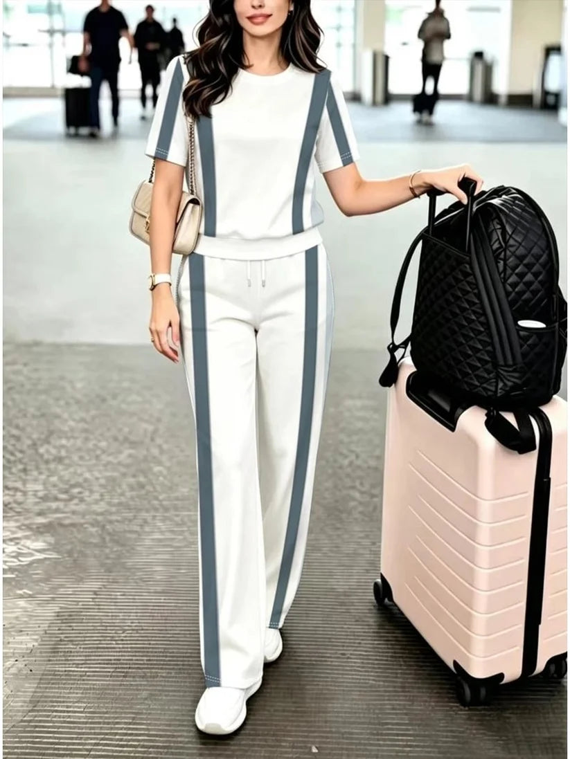 Airport Look Luxe 2-Piece Women’s Pantsuit Set