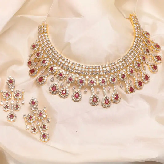 Naira Nakshatra CZ Necklace Set