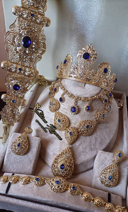 American Diamond High Quality Earrings, choker, haram ,Kangan Jumka and necklace set