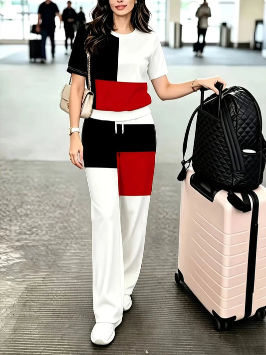 Airport Look Luxe 2-Piece Women’s Pantsuit Set