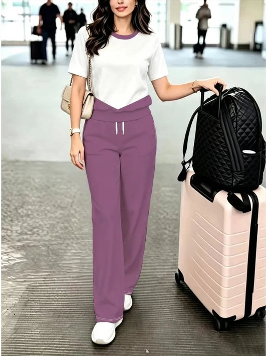 Airport Look Luxe 2-Piece Women’s Pantsuit Set