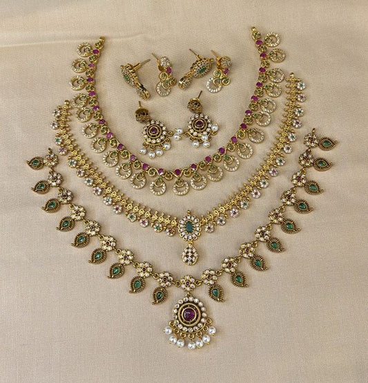 Exquisite American Diamond  Stone Full Set