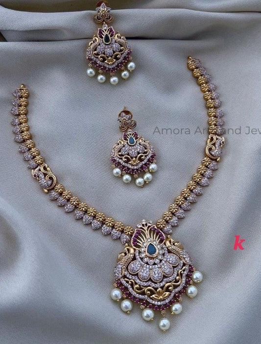 Exquisite American Diamond  Stone Full Set