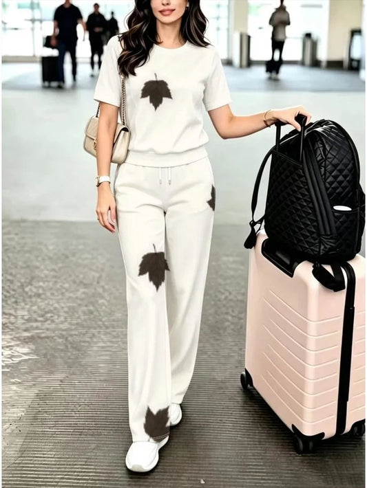 Airport Look Luxe 2-Piece Women’s Pantsuit Set