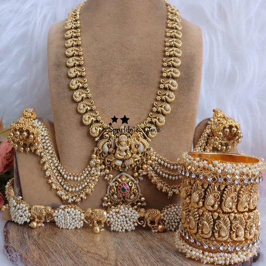 Jewelry Combo Stone American Diamond Bridal sets Get Free Gift Above