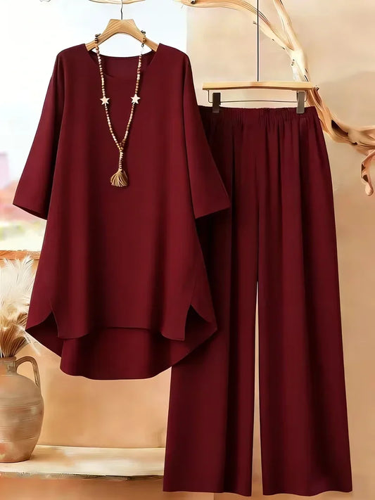 Plus Size Women's Two-Piece Co-Ord Set