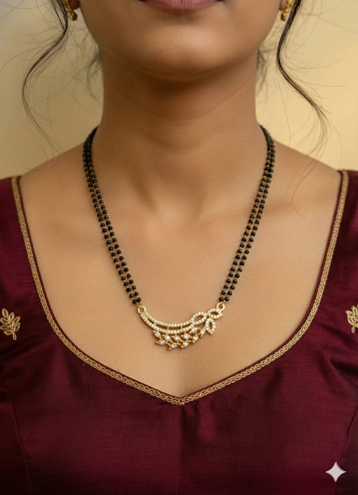 Buy 1 Get 1 Free Combo Set lady American Dimond Mangalsutra