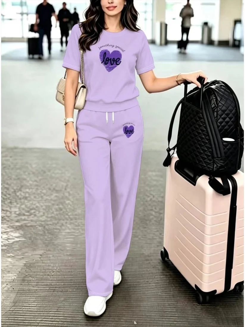 Airport Look Luxe 2-Piece Women’s Pantsuit Set