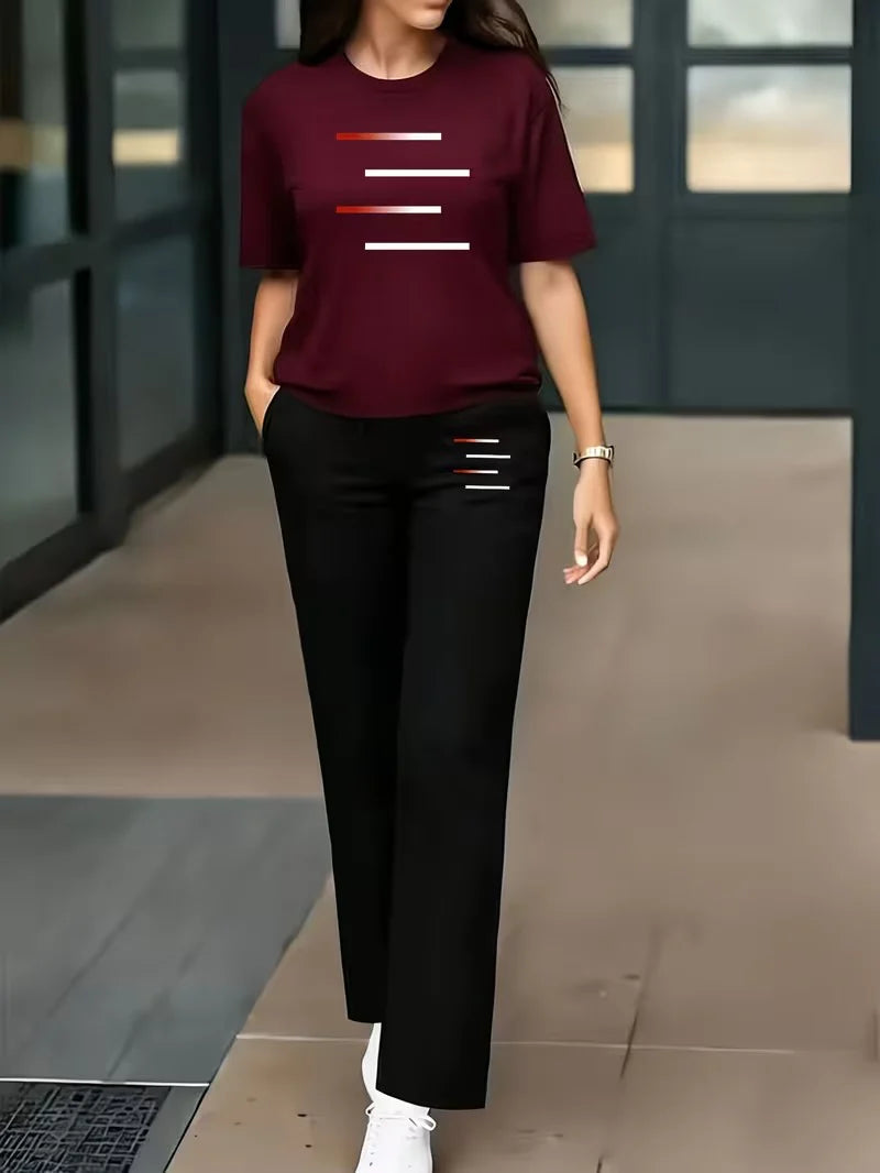 RelaxFit Printed Co-Ord Outfit