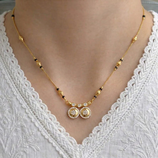 Buy 1 Get 1 Free Manasvi Gold Plated Mangalsutra