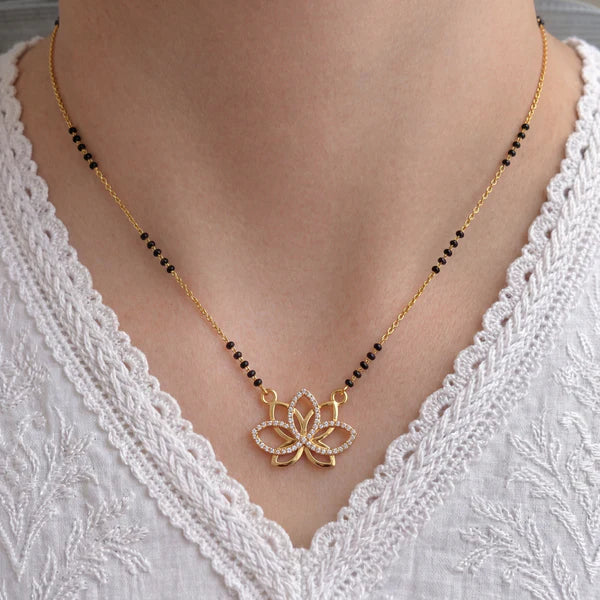 Buy 1 Get 1 Free Aahana Gold Plated Mangalsutra