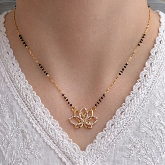Buy 1 Get 1 Free Aahana Gold Plated Mangalsutra