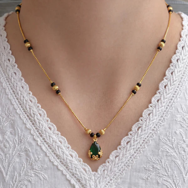 Buy 1 Get 1 Free Yuvika Gold Plated Mangalsutra