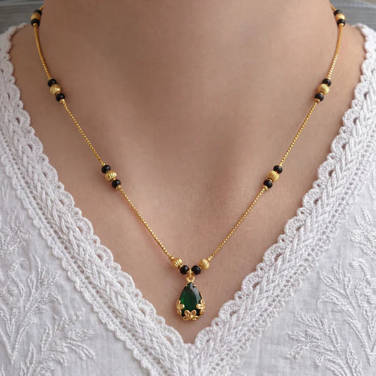 Buy 1 Get 1 Free Yuvika Gold Plated Mangalsutra