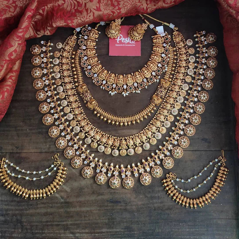 Beautiful Bridal Combo Jewellery Set By The Posh Jewellery!