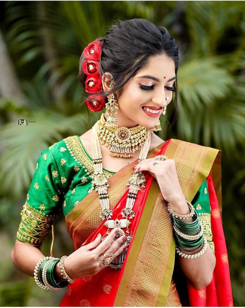 Matte Finish Bridal Jewellery Set