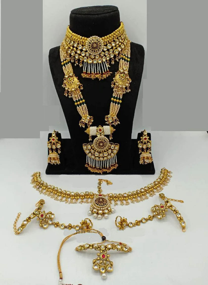 Matte Finish Bridal Jewellery Set